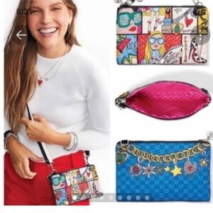 Brighton Colorful Print Crossbody Bag Pouch
